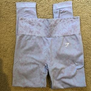 Gymshark blue/ purple scrunch leggings size M